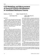 4284 — CFD Modeling and Measurement of Aerosol Particle Distributions in Ventilated Multizone Rooms