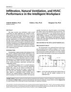 DA-00-09-3 — Infiltration, Natural Ventilation, and HVAC Performance in the Intelligent Workplace