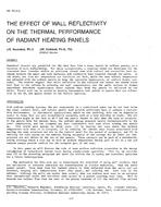 NY-87-11-3 — The Effect of Wall Reflectivity on the Thermal Performance of Radiant Heating Panels