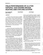 SD-95-20-3 — Field Performance of a 3-Ton Natural Gas Engine-Driven Heating and Cooling System