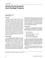4079 (RP-850) — Achieving Successful Cool Storage Projects