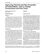 4030 (RP-801) — Improving Thermal and Flow Properties of Chilled Water—Part 2: Facility Construction and Flow Tests