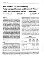 3293 (RP-469) — Heat Transfer and Pressure Drop Performance of Smooth and Internally Finned Tubes with Oil and Refrigerant 22 Mixtures