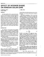 DE-93-04-2 — Effect of Interior Shade on Window Solar Gain