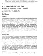 3011 — A Comparison of Building Thermal Performance Models Using Measured Data