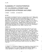 3097 — Flammability Characteristics of Chlorodifluoromethane  (R-22)-Oxygen-Nitrogen Mixtures