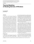 LO-09-078 — Thermal Modeling of Shading Devices of Windows