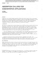 SF-86-03-2 — Absorption Chillers for Cogeneration Applications