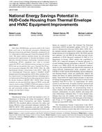 LB-07-006 — National Energy Savings Potential in HUD-Code Housing from Thermal Envelope and HVAC Equipment Improvements