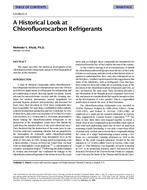 CH-99-21-3 — A Historical Look at Chlorofluorocarbon Refrigerants