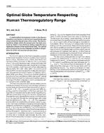 3288 — Optimal Globe Temperature Respecting Human Thermoregulatory Range