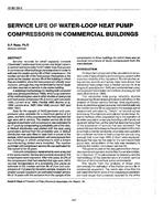 AT-90-29-2 — Service Life of Water-Loop Heat Pump Compressors in Commercial Buildings