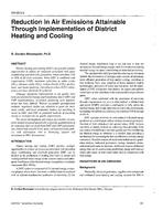 SA-96-05-2 — Reduction in Air Emissions Attainable Through Implementation of District Heating and Cooling