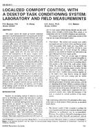 DE-93-08-1 — Localized Comfort Control with a Desktop Task Conditioning System – Laboratory and Field Measurements
