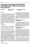 3879 — R-502 and Two Near-Azeotropic Alternatives. Part II – Two-Phase Flow Patterns