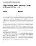 Calculating the Impact of Ground Contact on Residential Heat Loss
