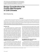 Design Considerations for Curtain Wall Parapets in Cold Climates