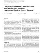 LO-09-053 — Comparison Between a Radiant Floor and Two Radiant Walls on Heating and Cooling Energy Demand