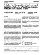 SF-98-26-3 — A Method to Measure Dust Production and Deposition Rates for a Ventilated Airspace without Recirculation Systems