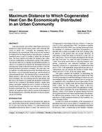 4528 — Maximum Distance to Which Cogenerated Heat Can Be Economically Distributed in an Urban Community