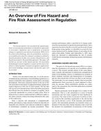 CH-06-03-2 – An Overview of Fire Hazard and Fire Risk Assessment in Regulation