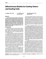 3270 — Effectiveness Models for Cooling Towers and Cooling Coils