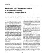 3264 (RP-531) — Laboratory and Field Measurements of Fractional Efficiency of Industrial Dust Collectors