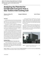 DE-05-06-3 – Analyzing the Potential for Condensate Carryover from a Gas Turbine Inlet Cooling Coil