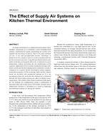 OR-05-08-3 – The Effects of Supply Air Systems on Kitchen Thermal Environment