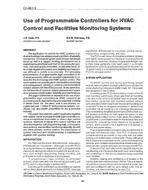CH-89-01-3 — Use of Programmable Controllers for HVAC Control and Facilities Monitoring Systems