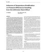 3230 — Influence of Temperature Stratification on Pressure Differences Resulting from the Infiltration Stack Effect