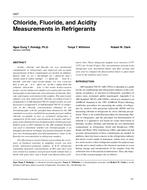 4427 — Chloride, Fluoride, and Acidity Measurements in Refrigerants