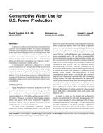 4677 Ã¢Â€Â“ Consumptive Water Use for U.S. Power Production