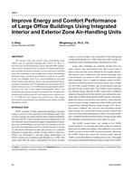 4633 — Improve Energy and Comfort Performance of Large Office Buildings Using Integrated Interior and Exterior Zone Air-Handling Units