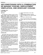 DE-93-02-3 — Air Conditioning with a Combination of Radiant Cooling, Displacement Ventilation, and Desiccant Cooling