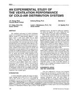 3819 — An Experimental Study of the Ventilation Performance of Cold-Air Distribution Systems