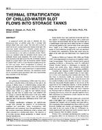 3813 — Thermal Stratification of Chilled-Water Slot Flows into Storage Tanks