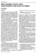 3709 (RP-551) — New ASHRAE Local Loss Coefficients for HVAC Fittings