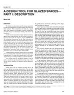 SD-95-18-1 — A Design Tool for Glazed Spaces – Part 1: Description