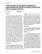 CH-95-14-2 — Two-Phase Flow Heat Transfer and Pressure Drop Characteristics of R22 and R32/125