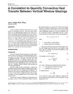 AT-96-16-2 — A Correlation to Quantify Convective Heat Transfer Between Vertical Window Glazings