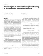 CH-03-13-1 — Predicting Heat Transfer During Flow Boiling in Minichannels and Microchannels