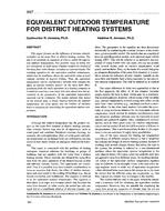 3867 — Equivalent Outdoor Temperature for District Heating Systems