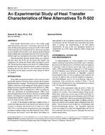 BN-97-12-1 — An Experimental Study of Heat Transfer Characteristics of New Alternatives to R502