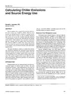 SA-96-11-2 — Calculating Chiller Emissions and Source Energy Use