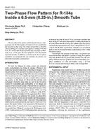 PH-97-10-2 — Two-Phase Flow Pattern for R-134a Inside a 6.5-mm (0.25-in.) Smooth Tube