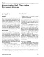 PH-97-09-1 — Concentration Shift When Using Refrigerant Mixtures