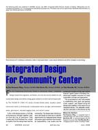 2008 ASHRAE Technology Award Winner: Integrated Design for Community Center