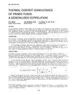 3103 (RP-446) — Thermal Contact Conductance of Finned Tubes: A Generalized Correlation