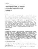 OT-88-19-2 — Liquid Desiccant Hybrids Complexity Made Simple
